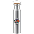 Custom Wood Top Stainless Steel Water Bottle 591ml